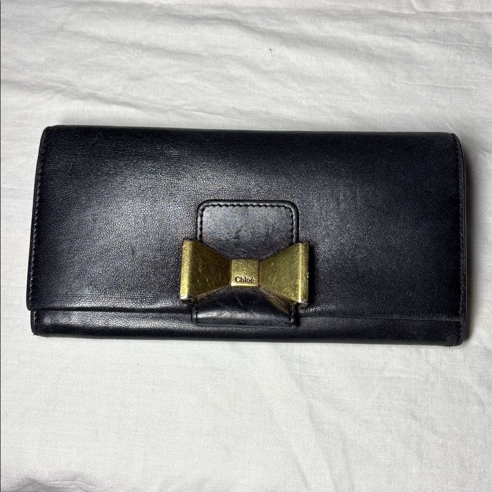 Authentic Chloe Black Leather Wallet